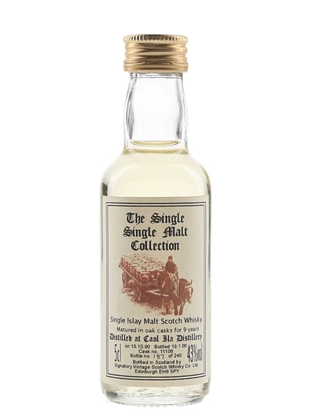 Caol Ila 1990 9 Year Old Cask 11106 Bottled 2000 - Signatory Vintage 5cl / 43%