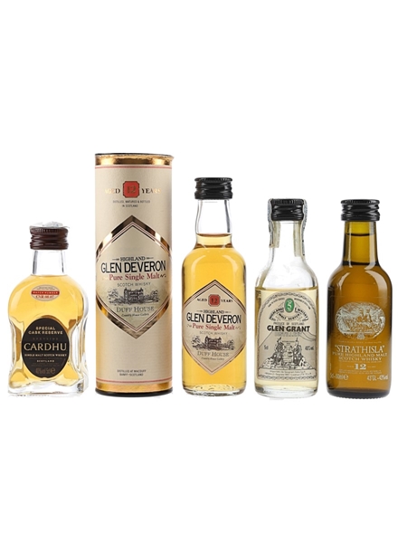 Cardhu, Glen Deveron 12 Year Old, Glen Grant 5 Year Old & Strathisla 12 Year Old  4 x 5cl