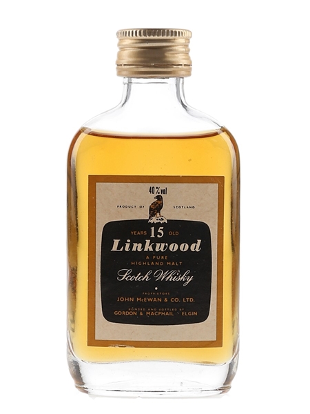 Linkwood 15 Year Old Bottled 1980s - Gordon & MacPhail 5cl / 40%