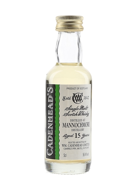 Mannochmore 15 Year Old Cadenhead's 5cl / 56.4%