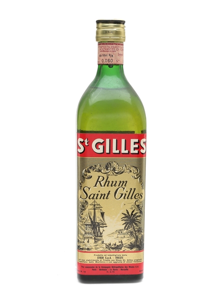 Saint Gilles Rhum Bottled 1960s - Stock 75cl / 45%