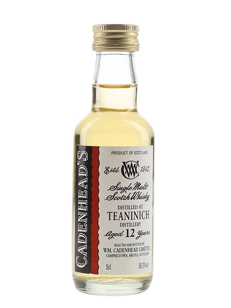 Teaninich 12 Year Old Cadenhead's 5cl / 58.3%