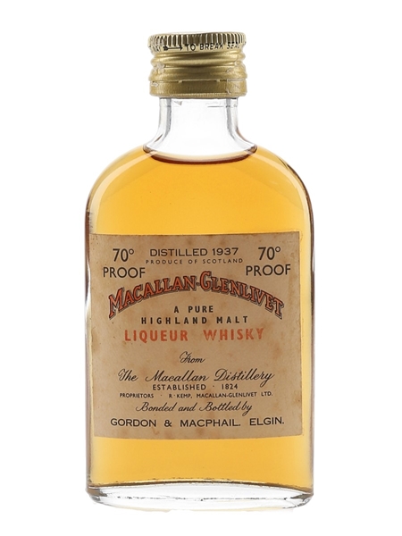 Macallan Glenlivet 1937 Bottled 1960s 5cl / 40%