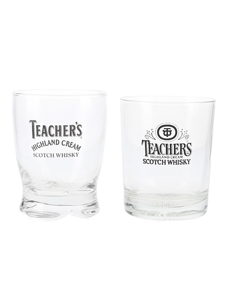 Teacher's Whisky Tumblers  7.5cm-8.5cm Tall