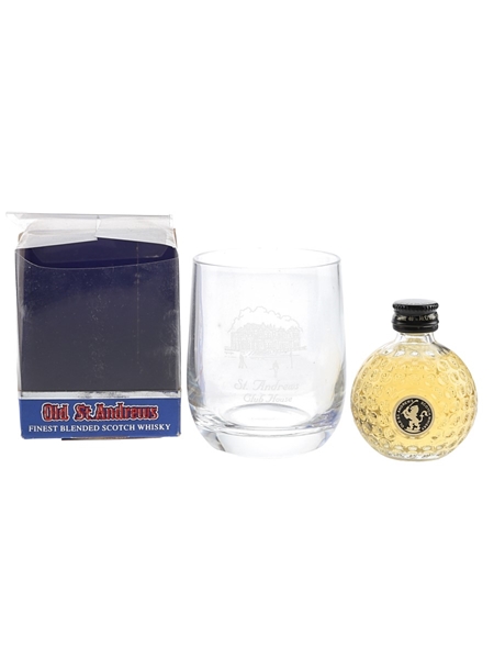 Old St Andrews Clubhouse Golf Ball Miniature With Tumbler  5cl / 40%