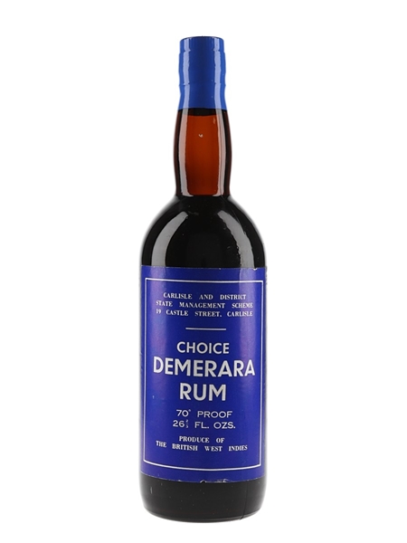 Carlisle And District Choice Demerara Rum Pre 1973 - State Management Scheme 75.7cl / 40%