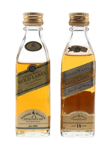 Johnnie Walker Gold Label 15 & 18 Year Old  2 x 5cl / 43%