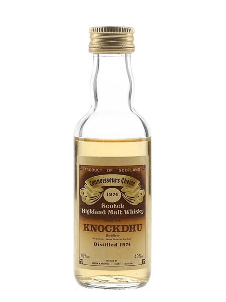 Knockdhu 1974 Connoisseurs Choice Bottled 1980s - Gordon & MacPhail 5cl / 40%