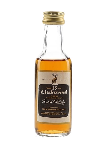 Linkwood 15 Year Old Bottled 1980 - Gordon & MacPhail 5cl / 40%