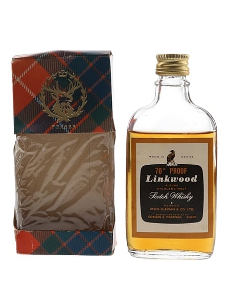 Linkwood 70 Proof Bottled 1970s - Gordon & MacPhail 5cl / 40%