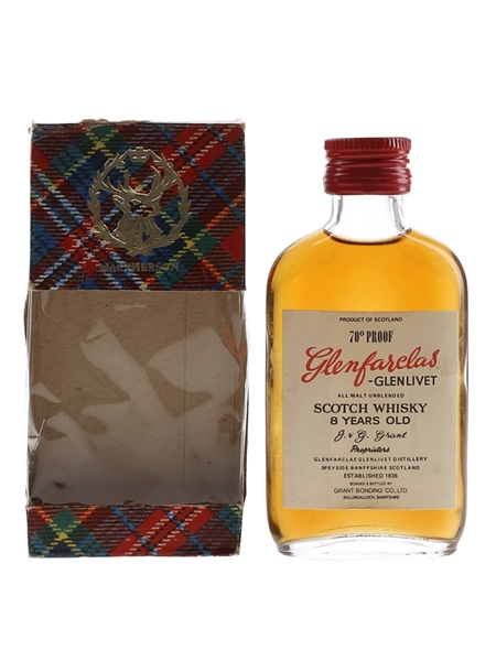 Glenfarclas Glenlivet 8 Year Old 70 Proof Bottled 1970s 5cl / 40%