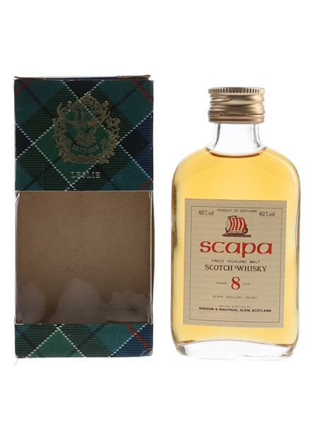 Scapa 8 Year Old Bottled 1980s - Gordon & MacPhail 5cl / 40%