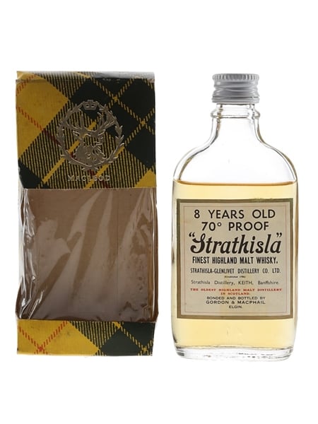 Strathisla 8 Year Old Bottled 1970s - Gordon & MacPhail 5cl / 40%