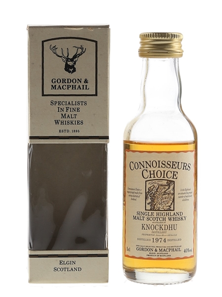 Knockdhu 1974 Connoisseurs Choice Bottled 1980s-1990s - Gordon & MacPhail 5cl / 40%