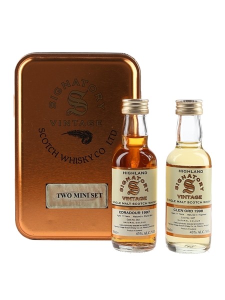 Edradour 1997 & Glen Ord 1998 Signatory Vintage Highland Set 2 x 5cl / 43%