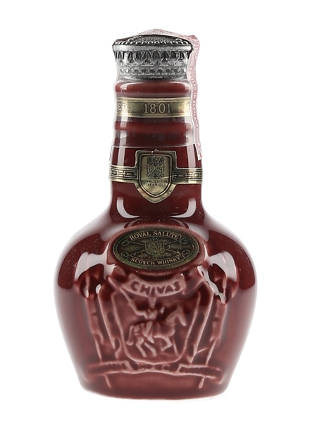 Royal Salute 21 Year Old Red Wade Ceramic Decanter 5cl / 40%