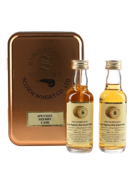 Linkwood 1991 & Mortlach 1990 Bottled 2004 - Signatory Vintage 2 x 5cl / 43%