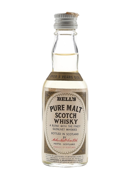 Bell's 5 Year Old Pure Malt Light Bottled 1970s-1980s - Ghirlanda 4.7cl / 40%