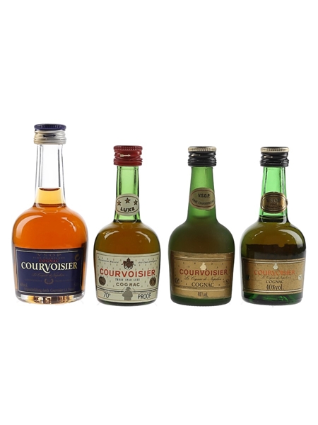 Courvoisier VSOP & 3 Star Bottled 1970s & 1980s 4 x 3cl-5cl / 40%