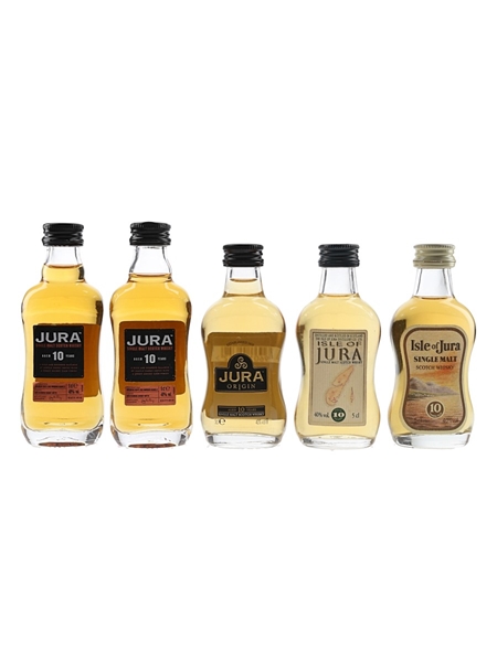 Isle Of Jura 10 Year Old Bottled 1990s 5 x 5cl / 40%