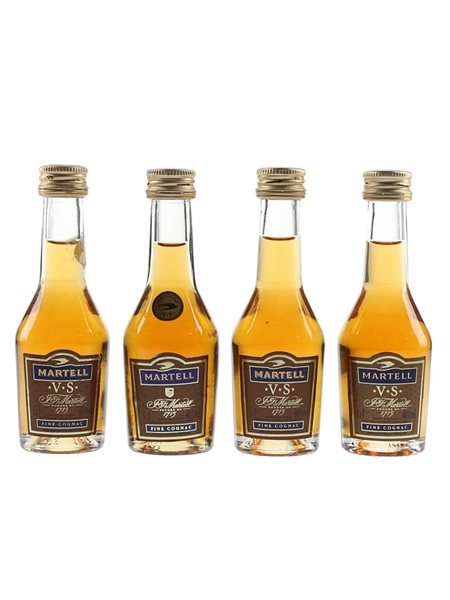 Martell 3 Star VS Bottled 1980s 4 x 3cl / 40%