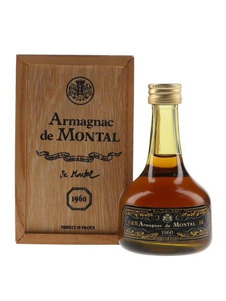 armagnac de montal ヴィンテージブランデー　1960年 1960のブランデー（40度）お酒は、ブランデー（40度）を生まれ年の