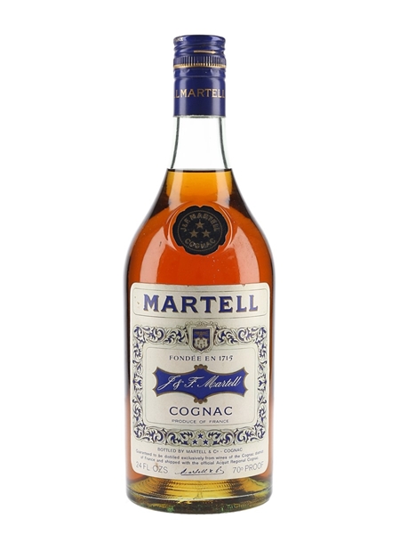 Martell 3 Star VS Bottled 1960s-1970s 68cl / 40%