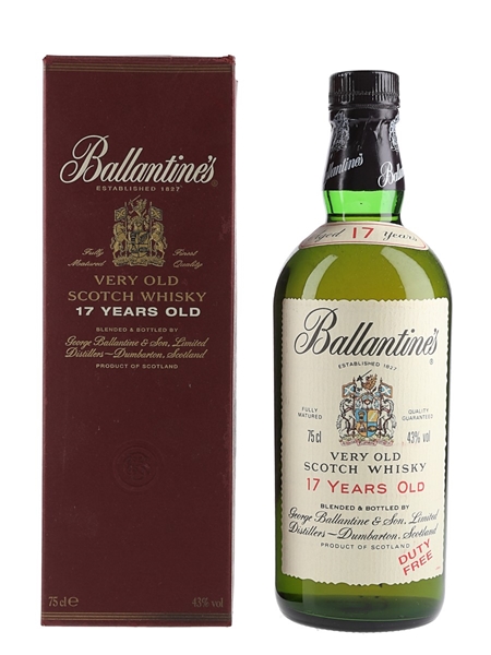 Ballantine's 17 Year Old Bottled 1980s - Duty Free 75cl / 43%