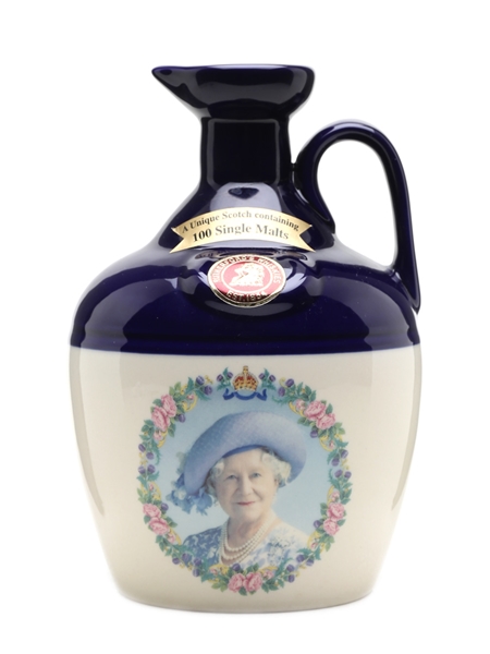 Rutherford's 100 Single Malts Ceramic Decanter Queen Mother 100th Birthday 70cl / 40%