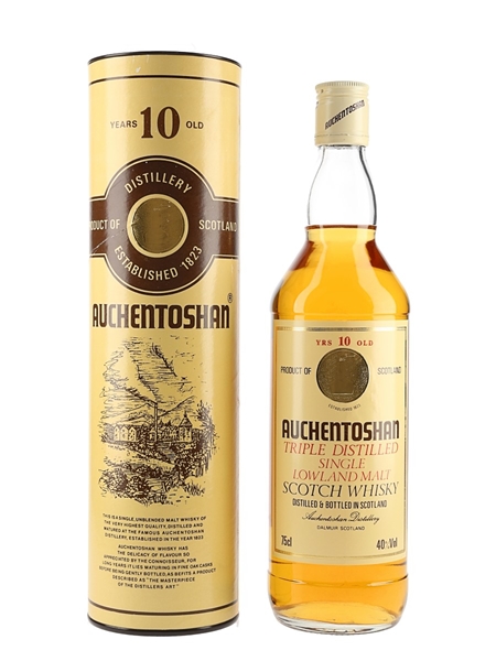 Auchentoshan 10 Year Old Bottled 1980s 75cl / 40%