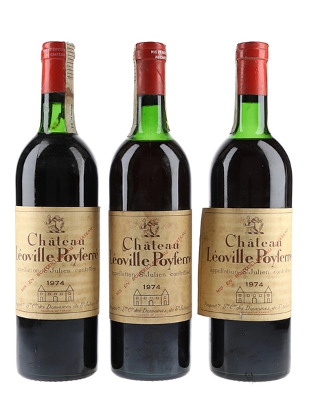 Chateau Leoville Poyferre 1974  3 x 75cl