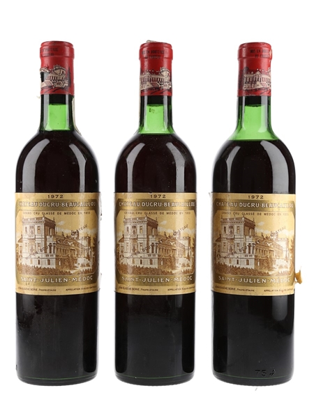 Chateau Ducru Beaucaillou 1972  3 x 75cl