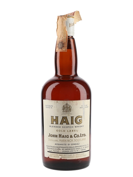 Haig's Gold Label Bottled 1970s - Sacco 75cl / 40%