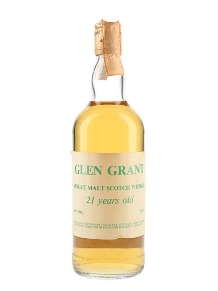 Glen Grant 1961 21 Year Old Bottled 1984 - Zenith Italia 75cl / 45%