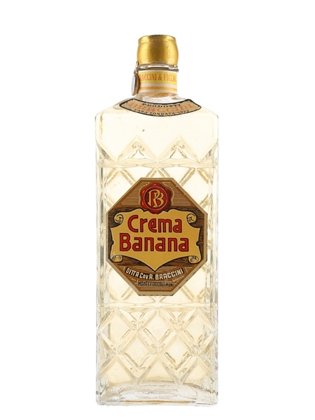 Braccini Banana Crema Liquor Bottled 1950s 100cl / 20%