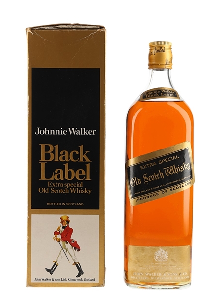 Johnnie Walker Black Label Extra Special Bottled 1970s - Bahrain Duty Free 114cl