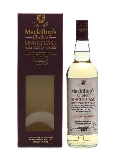 Bruichladdich 1992 Mackillop's Choice - World Of Whiskies 70cl