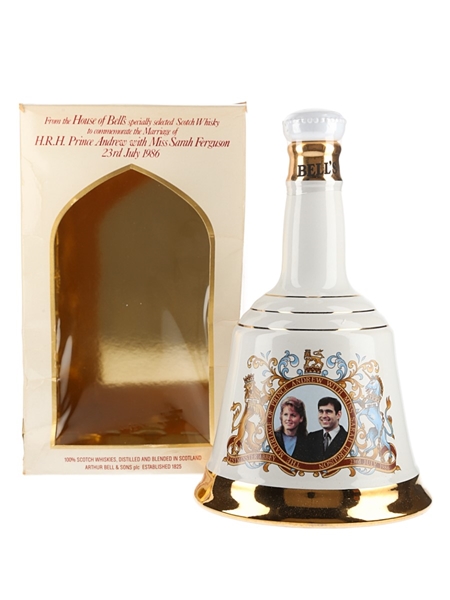 Bell's Ceramic Decanter Royal Wedding 1986 - Prince Andrew & Sarah Ferguson 75cl / 43%