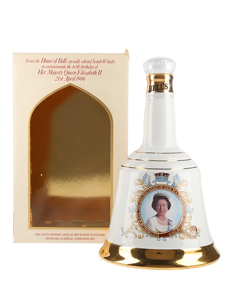 Bell's Ceramic Decanter Queen Elizabeth II 60th Birthday 75cl / 43%