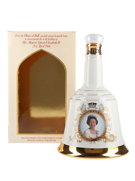 Bell's Ceramic Decanter Queen Elizabeth II 60th Birthday 75cl / 43%