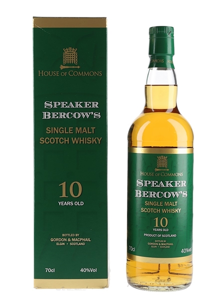 Speaker Bercow's 10 Year Old Single Malt House of Commons 70cl / 40%