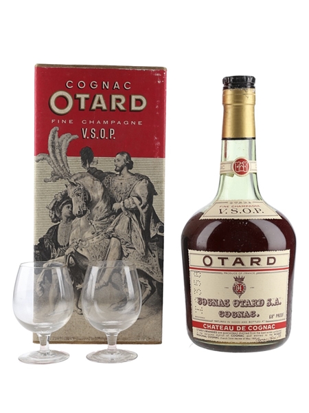 Otard Cognac VSOP Fine Champagne Cognac Bottled 1970s - Tasting Glass Set 70cl / 38.8%