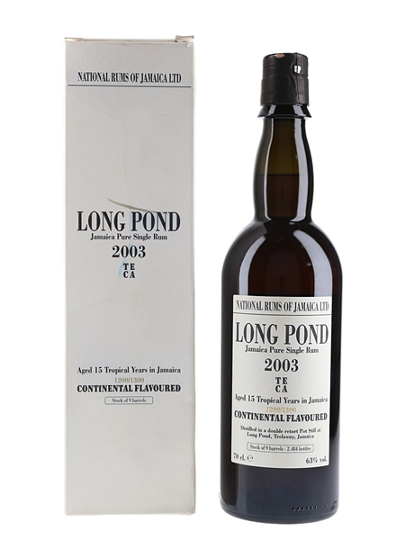 Long Pond 2003 15 Year Old National Rums Of Jamaica 70cl / 63%