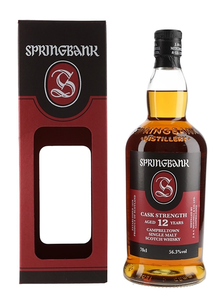 Springbank 12 Year Old Cask Strength Bottled 2018 70cl / 56.3%