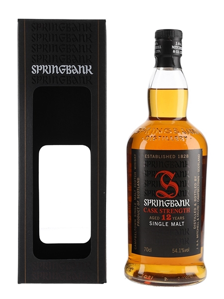 Springbank 12 Year Old Cask Strength Bottled 2016 70cl / 54.1%