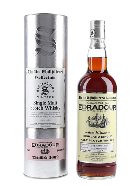 Edradour 2009 10 Year Old Bottled 2020 - Signatory Vintage 70cl / 46%