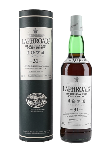 Laphroaig 1974 31 Year Old - Lot 128293 - Buy/Sell Islay