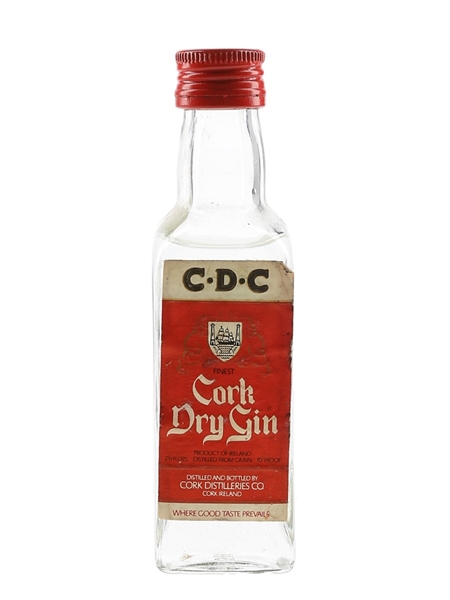 Cork Dry Gin Bottled 1970s 7.2cl / 40%