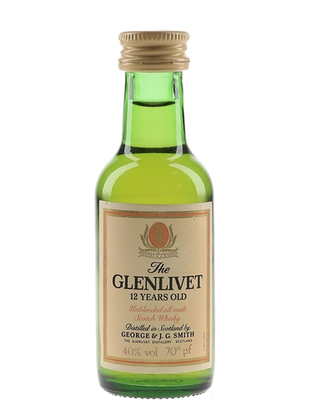 Glenlivet 12 Year Old Bottled 1970s-1980s 5cl / 40%