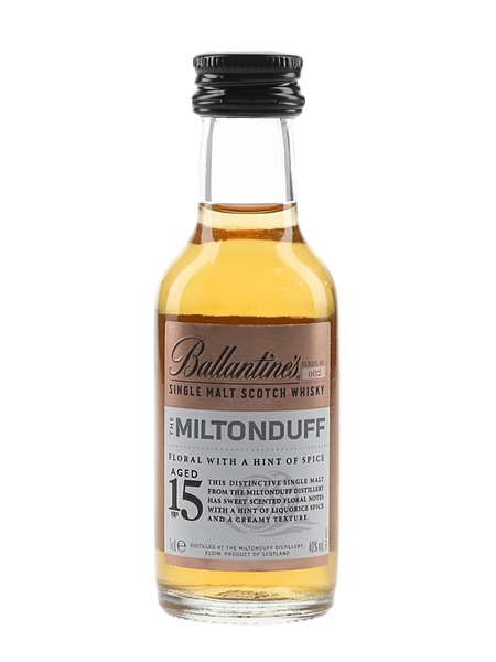 Miltonduff 15 Year Old Ballantine's Series No.002 5cl / 40%